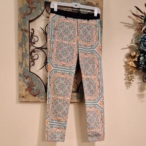 Zara Multicolor Patterned Pants. Excellent Condition NWOT Size XS